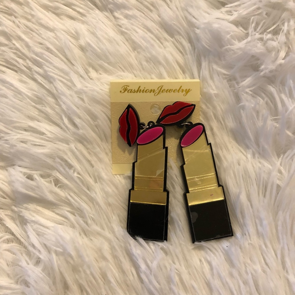SALE‼️Red Lipstick Earrings